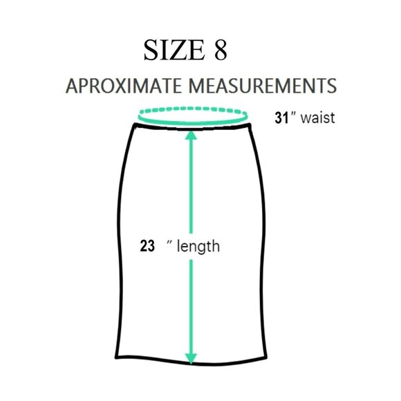 ✨Kasper Sz 8 Women's Pencil formal lined Skirt Knee Length Lined Pleated Red - Picture 3 of 7